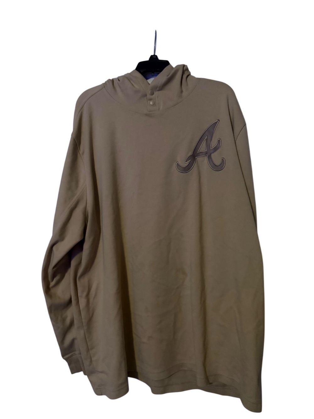 Fanatics Atlanta Braves Men's Khaki Hoodie 3XL